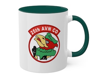 25th Aviation Group Coffee Mug, US Army Helicopter Company in Vietnam  flying the UH-1 Iroquois