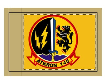 VA-145 "Swordsmen" Double-Sided Flag, Attack Squadron flying the A-6 Intruder