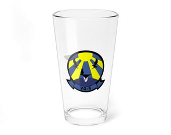 VQ-6 Naval Aircrewman Pint Glass, Navy Fleet Air Reconnaissance Squadron flying the ES-3A Shadow