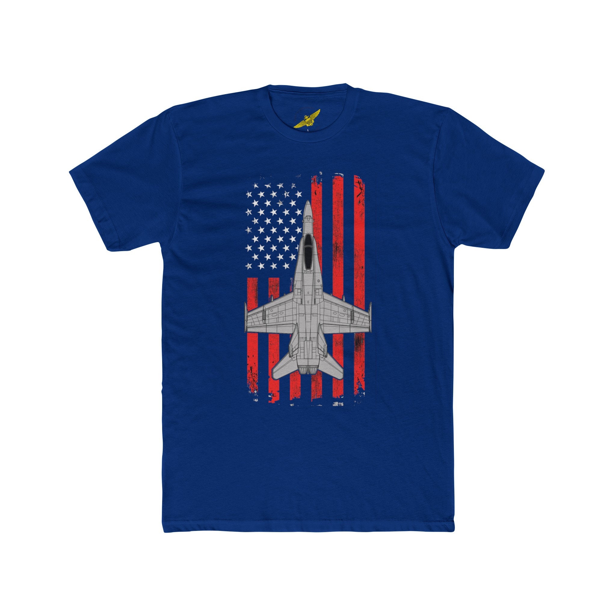 F-18 Hornet Patriotic Flag Men