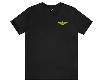 Naval Aviator Wings T-Shirt - Wings on front and Back Navy, Marines, Coast Guard, Aviation, Veteran