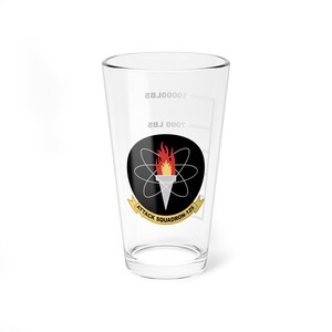 VA-125 &quot;Rough Raiders&quot; Fuel Low Pint Glass, Navy Attack Replacement Squadron Flying the A-4 Skyhawk and A-7 Corsair II