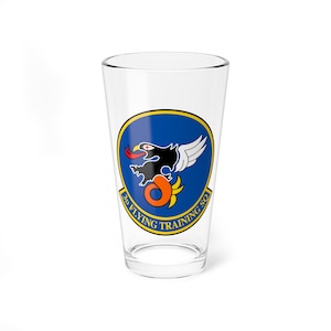 3rd Flying Training Squadron Pint Glass , 16oz, USAF, Aviator, Aviation, Wings, Veteran, Student Flight Training, T-6 Texan II