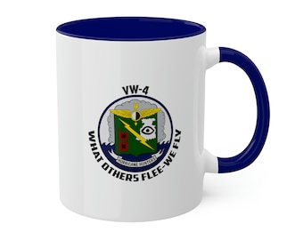 VW-4 Aircrew Hurricane Hunters Naval Aircrewman 10oz. Mug, Navy, Aviation, Wings, Veteran, P-3