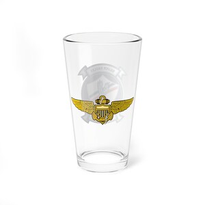 VMFA-115 Silver Eagles Naval Aviator Pint Glass, Marine Fighter Attack Squadron image 3