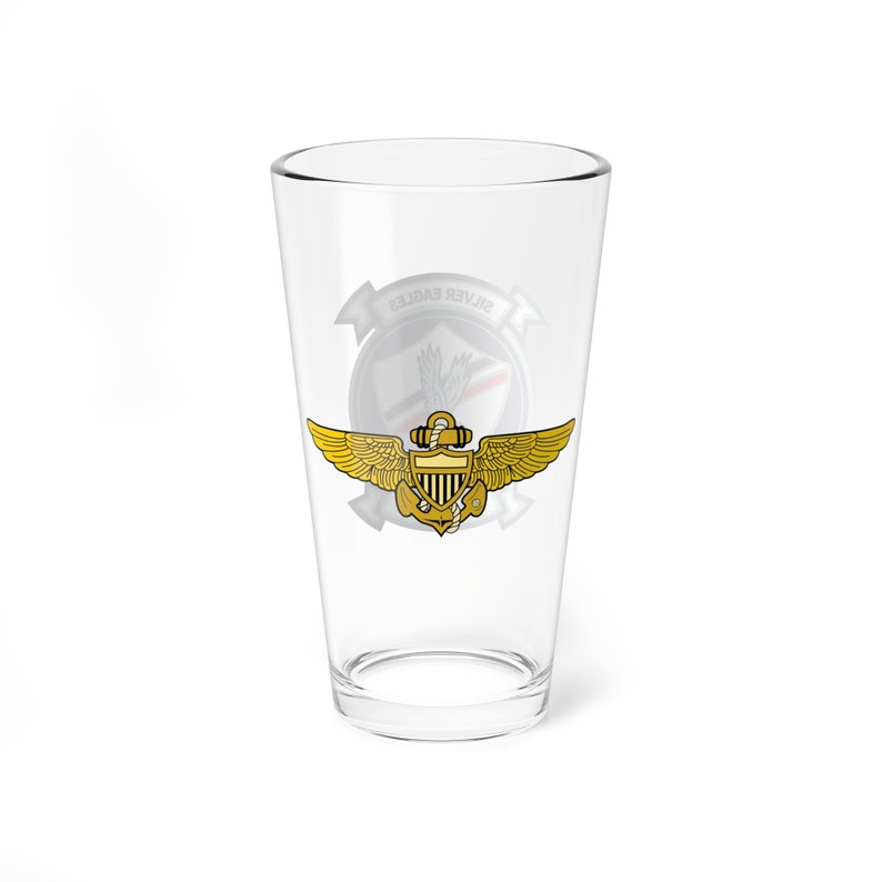 VMFA-115 Silver Eagles Naval Aviator Pint Glass, Marine Fighter Attack Squadron image 3