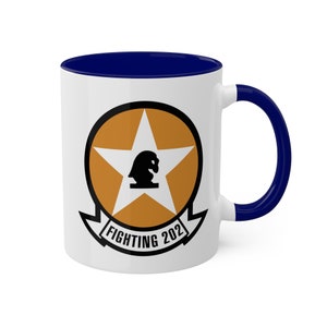 Mug 10 oz « Super Heats » VF-202, escadron de chasse de la Marine aux commandes du F-8 Crusader et du F-4 Phantom