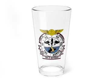 AW(A) School Pint Glass, Aviation Warfare Systems Operator Advance Training School from late 1990's to early 2000's