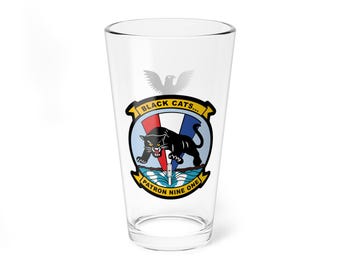 VP-91 AE2 Pint Glass - Navy Patrol Squadron flying the P-3 Orion
