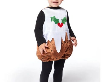 Baby's fancy dress, baby's costume, Baby Toddler Costume, Toddler fancy dress, cute Christmas pudding, Christmas pudding costume
