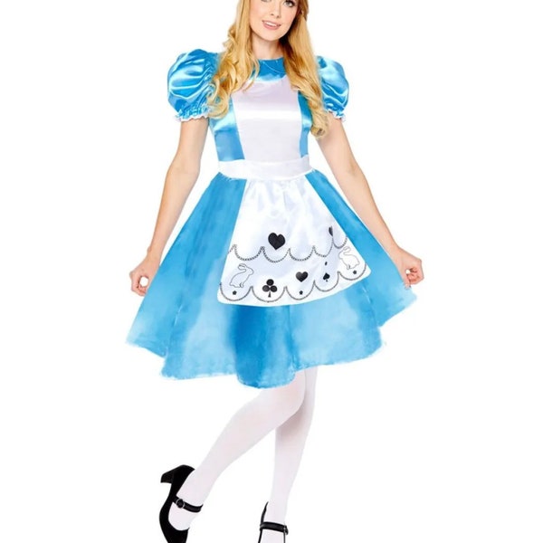 Alice im Wunderland, Damenkostüm, süßes Kostüm