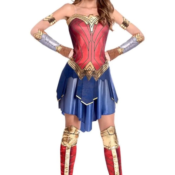 Wonder woman costume, costume, ladies fancy dress, women's costume, women's fancy dress, ladies costumes, Wonder Woman fancy dress