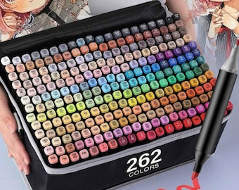 Dual Tip Alcohol Art Markers 12–120 Colors Permanent Sketch Markers for Drawing & Illustration