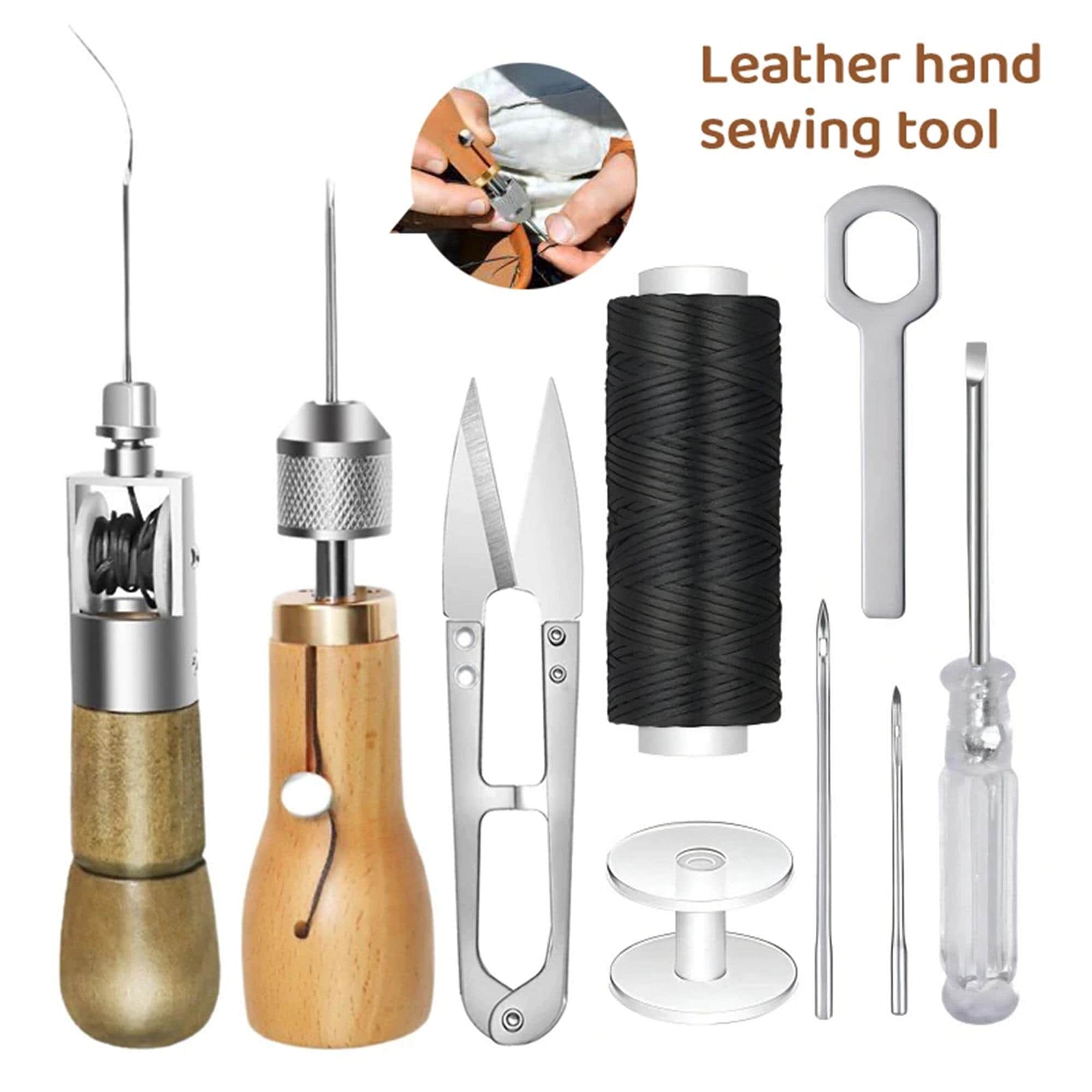 40 Simple Sewing Crafts for Kids 20 8PCS Leather Sewing Awl Kit - DIY Hand Stitching Tools Set for…