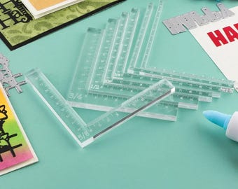 Scrapbooking Kit, 7pcs, Creative L-Shape Positioning Tools, Card Corner Helpers, Layering Accurate Alignment Guide, DIY Paper Crafting Ruler