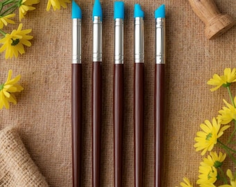Silicone Clay Sculpting Tools Set, Double-Ended Pottery Modeling Carving Brushes,DIY Crafts