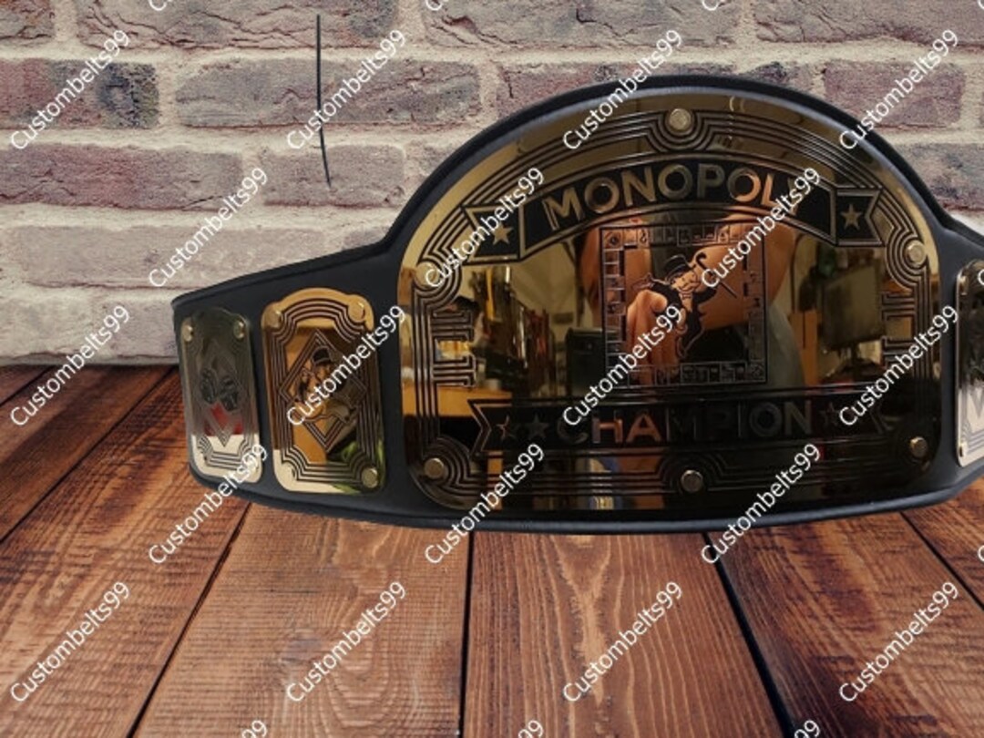 Monopoly Championship Title Belt King Model Hand Crafted Adult Etsy