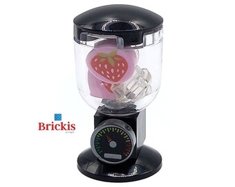 Blender food mixer with strawberries - fruit custom design mini set models built of lego® bricks elements mixer accessories for minifigures