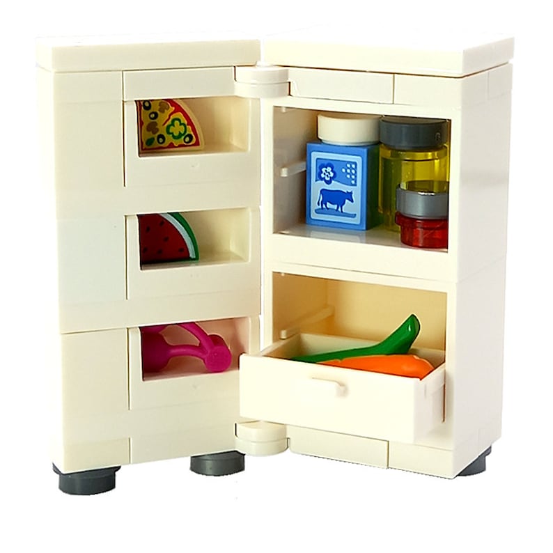Made With LEGO Bricks Lego MOC FRIDGE Refrigerator for the Etsy Australia