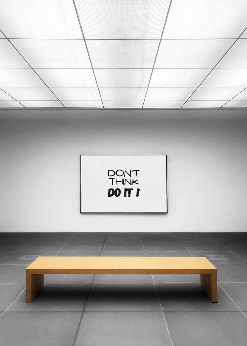 Don't Think DO IT Wall Art Printable Digital Prints - Etsy