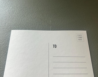 postcard blank (1 card) 4x6 Blank card – Heavy Duty Uncoated writingCard Stock for Crafts, Mailing