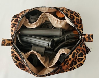 Dyson Airwrap/Airstrait Bag, Women Bag, Christmas Gift for her , Quilted Organizer Bag,  Cotton Travel Bag,