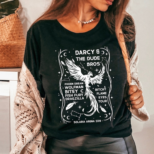 Lizensierte Darcy and The Dude Bros - Zodiac Academy - Concert Band - Tshirt