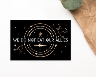 We eten onze bondgenoten niet - Vierde Vleugel - Rebecca Yarros - OFFICIEEL GELICENTIEERD - Mini Print