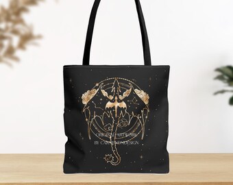 Celestial Tairn and Andarna - Fourth Wing - Rebecca Yarros - OFFICIALLY LICENSED - Tote Bag