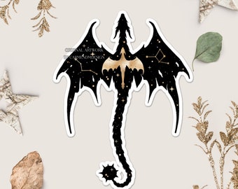 Celestial Tairn and Andarna - Fourth Wing - Rebecca Yarros - OFFICIALLY LICENSED - Kiss Cut Stickers