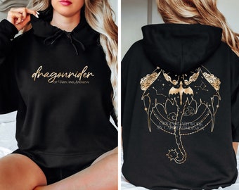 Celestial Tairn y Andarna - Dragonrider - Cuarta Ala - Rebecca Yarros - CON LICENCIA OFICIAL - Sudadera con capucha unisex