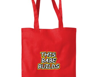 Sac cabas LEGO Tote pour l'école - Ce modèle peut être construit par bébé - Le cadeau parfait pour les amateurs de LEGO !