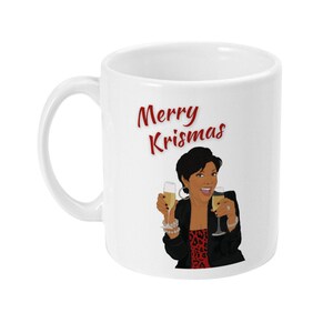 11oz Kris Jenner Mug - Merry Krismas - ideal Christmas gift for Kardashian fans!