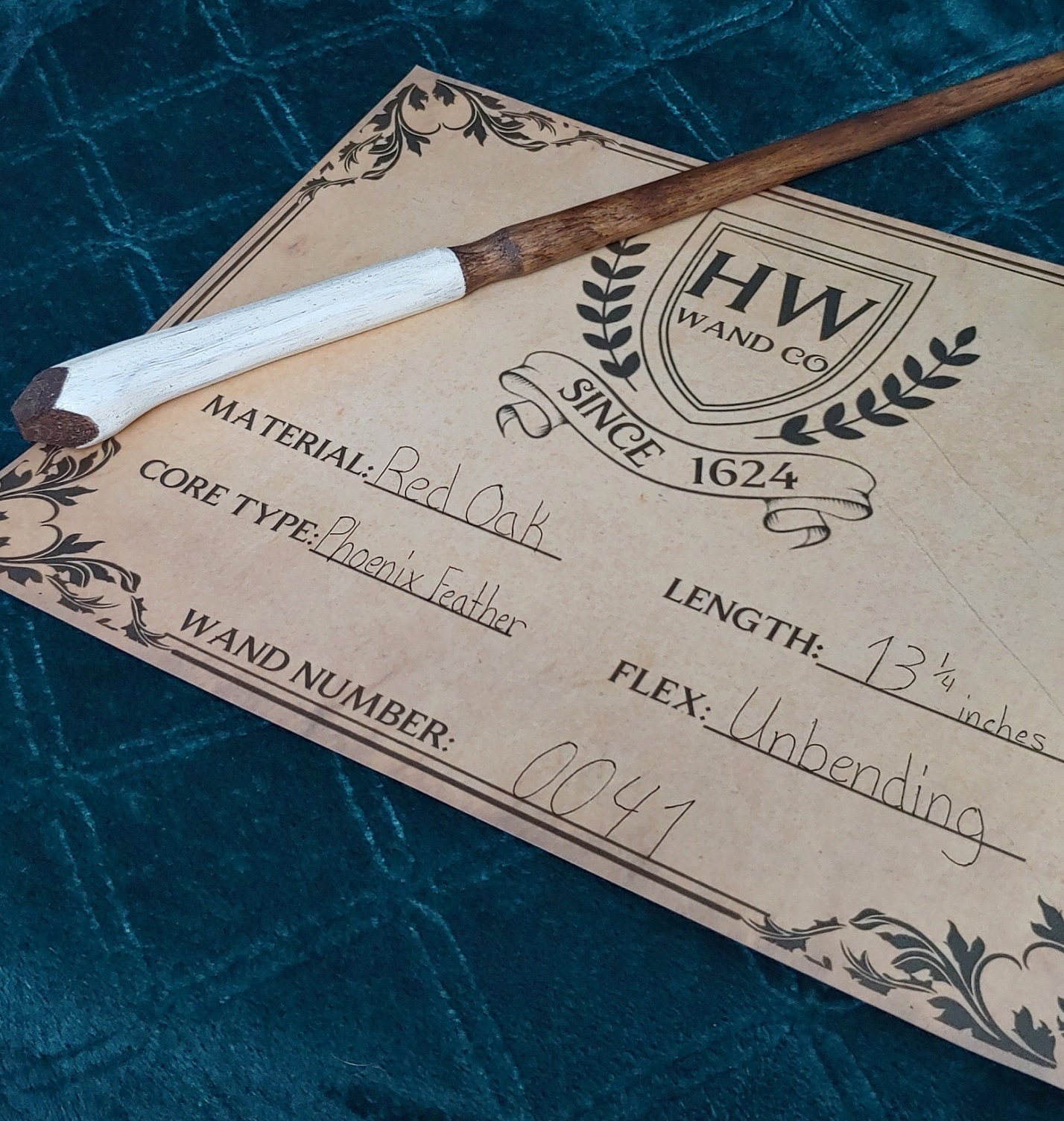 WANDS 会報VOL.1～4 Handcrafted Red Oak Wizarding Wand 13 1/4