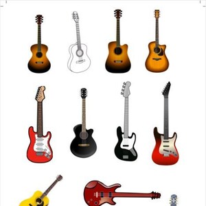 Printable Different Types and Shapes of Guitars (A4) - Etsy