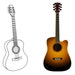 Printable Different Types and Shapes of Guitars A4 - Etsy