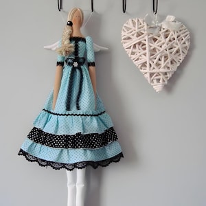 Handmade Tilda Style Angel Doll: Vintage Home Decor Gift
