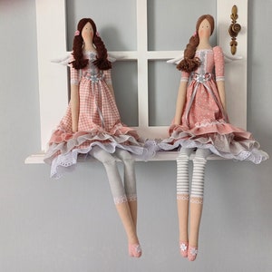 Handmade Tilda Angel Doll: Collectible Cloth Doll, Home Decor (24.8 inches)