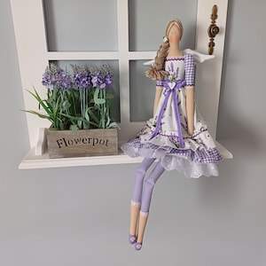 Handmade Tilda Style Angel Doll: Vintage Home Decor Gift