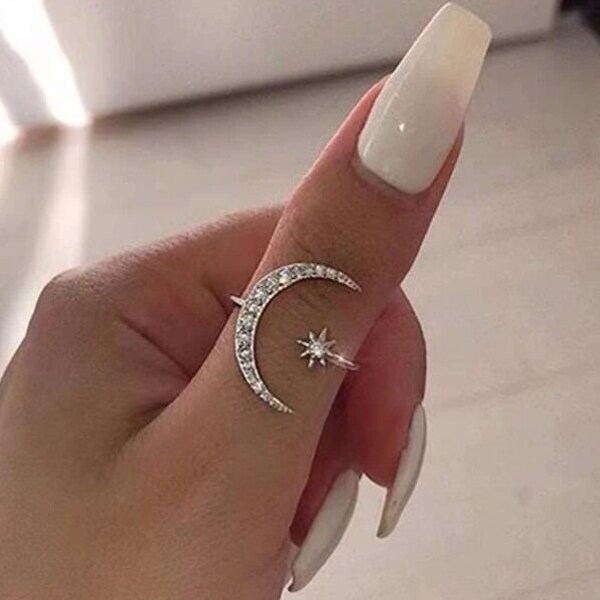 Moon Ring Etsy