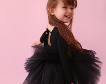 Luna Black Tutu Dress