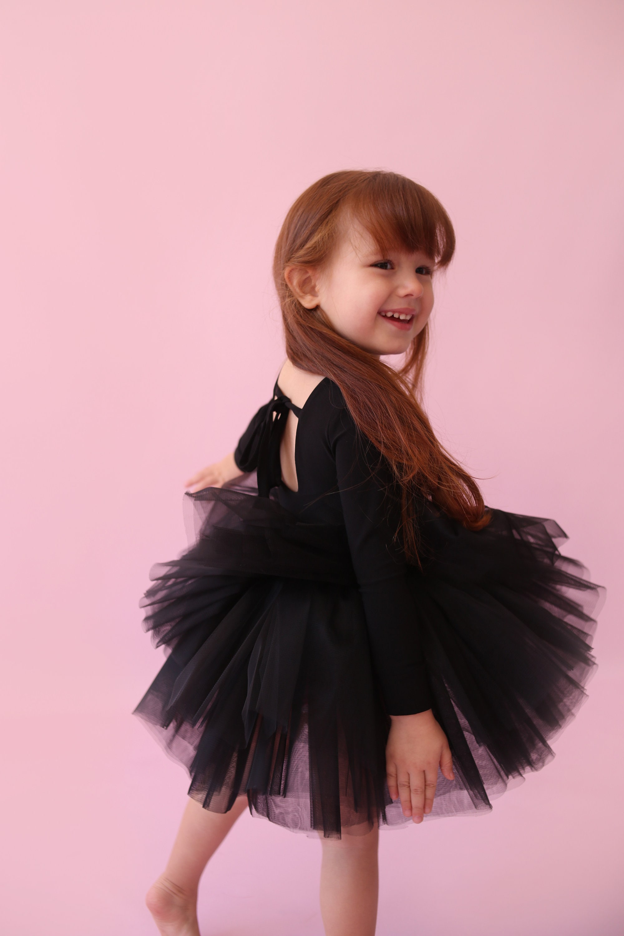 black tutu dress for girl Black Tutu Dress Birthday Girl Gown, Flower Girl, Graduation Puffy Knee Dress, Pageant Baby, Tulle Special Occasion Toddler Kids Dress