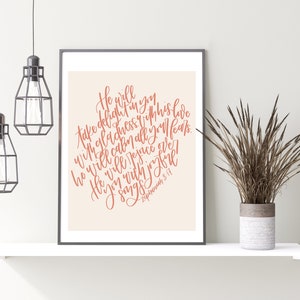Zephaniah 3:17 Digital Print; Zephaniah Scripture Print; Scripture Printable; Digital Scripture Print, He will take delight in you print
