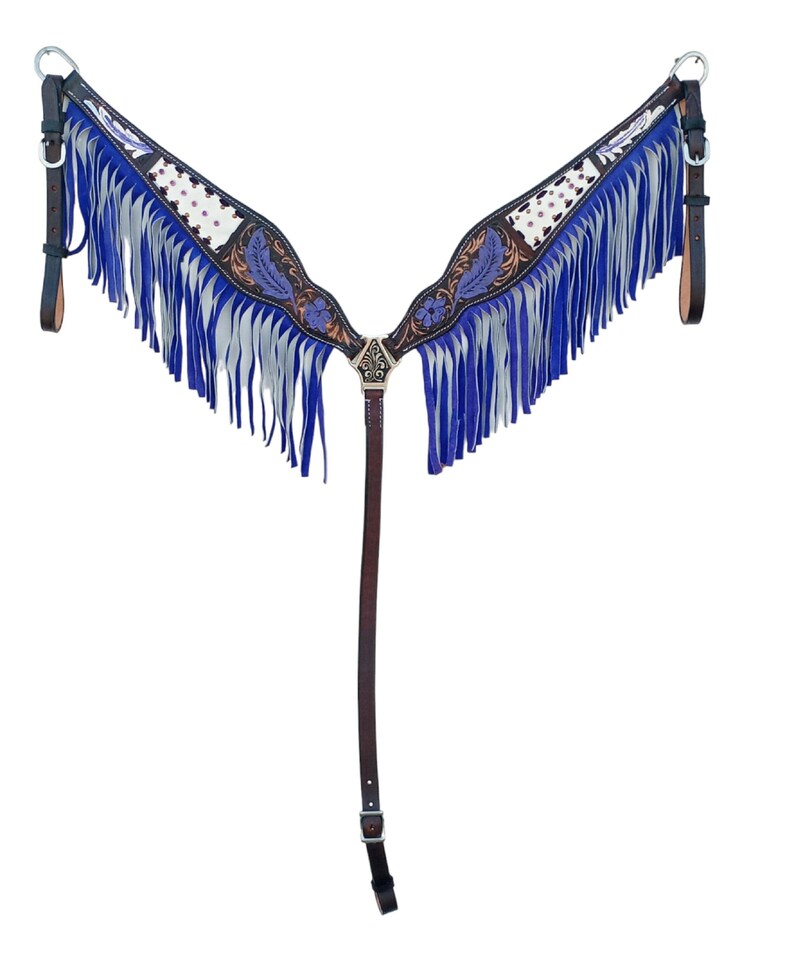 Western Horse Breast Collar Horse Leather Breastplate Saddle Etsy