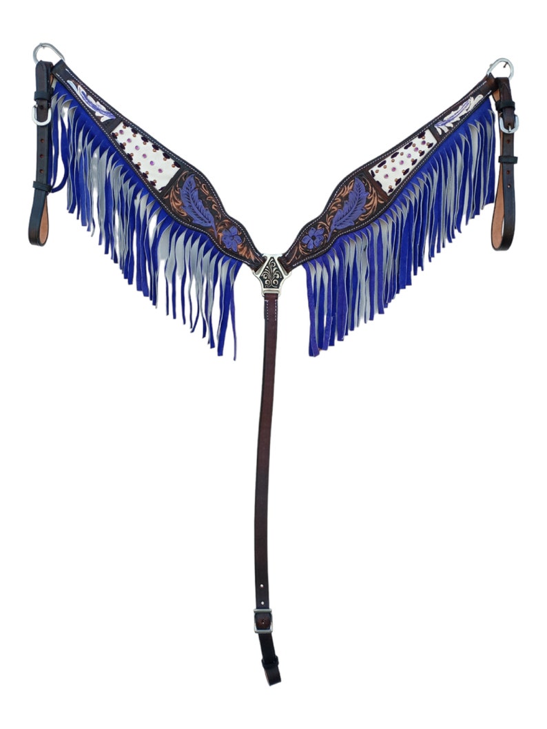 Western Horse Breast Collar Horse Leather Breastplate Saddle Etsy