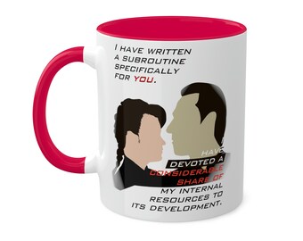Data Love Colorful Mugs - Valentine's Day Gift, Sci Fi Colorful Mugs, 11oz
