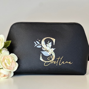 Personalisierte Kosmetiktasche mit Name | Beauty bag | Kulturtasche | Schminktasche | Geschenk für Frau | Mama | Freundin