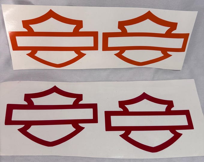 Harley Bar and Sheild Logo 2pcs Single Color. - Etsy