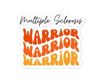 Multiple sclerose warrior Sticker, MS auto sticker, MS bewustzijn, Multiple Sclerose cadeau, chronische ziekte sticker, Bubble-free stickers