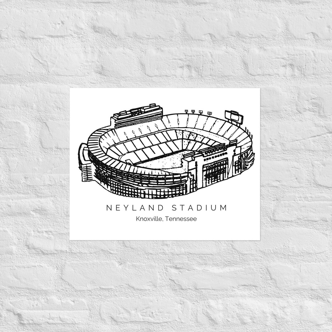 Neyland Stadium Poster, Tennessee Vols Poster, Tennessee Volunteers ...